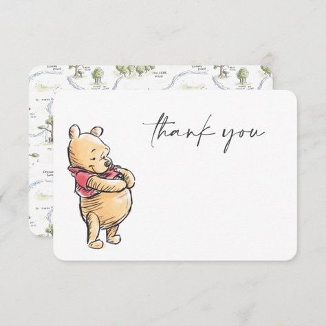 Disney Modern, Unique Baby Shower Themes, Winnie The Pooh Themes, Winnie The Pooh Baby Shower, Disney Baby Shower, Gender Neutral Baby Shower Invitations, Pooh Baby, Baby Shower Thank You, Gender Neutral Baby Shower