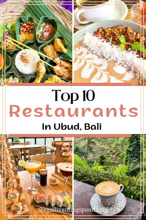 Where to eat in Ubud Toro Sushi, Bali With Kids, Bali Restaurant, Bali Baby, Bali Food, Bali Itinerary, Bali Honeymoon, Top 10 Restaurants, Bali Vacation