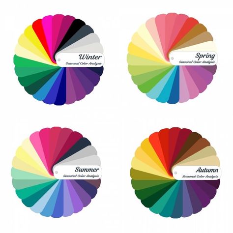 Colour Wheel Theory, Color Analysis Summer, Nails For Winter, Autumn Color Palette Fashion, Deep Autumn Color Palette, Deep Winter Colors, Color Knowledge, Spring Palette, Spring Color Palette