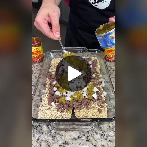 TikTok · Food Dudes Tex Mex Ramen Casserole, Taco Ramen Noodle Recipes, Tex Mex Ramen Fiesta Casserole, Ramen Casserole, Fiesta Casserole, Food Dudes, Hispanic Recipes, Mexican Casserole Recipe, Top Ramen