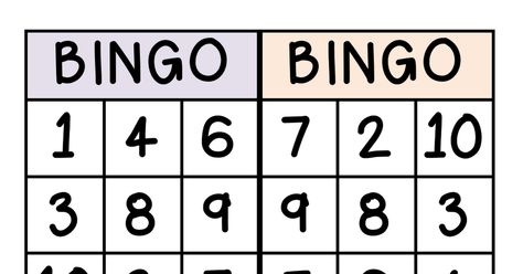 BINGO NUMBERS 1-10.pdf Number Bingo Preschool 1-10 Free, Number Bingo Preschool 1-10, Numbers For Kids, Learn To Count, Preschool Ideas, Math Ideas, Samara, Daily Activities, Bingo