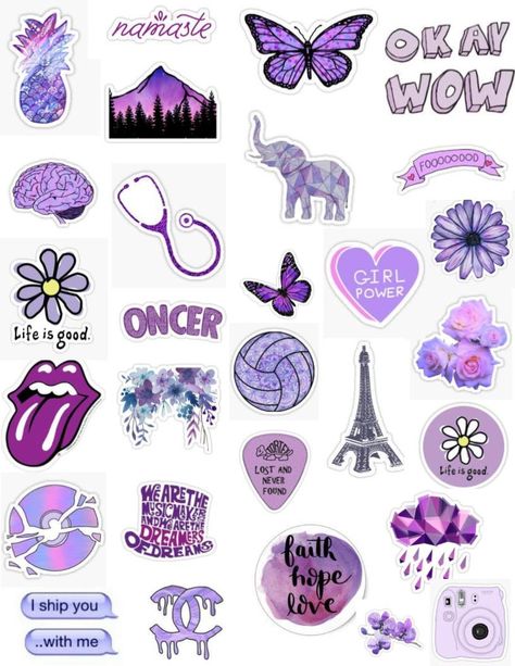 purple lavender lilac sticker pack tumblr pretty aesthetic cute butterfly galaxy dark punk edit overlay sticker pattern Purple Stickers, Doodles Sketches, Iphone Stickers, Pretty Aesthetic, Iphone Case Stickers, Tumblr Stickers, Scrapbook Stickers Printable, Sticker Packs, Hydroflask Stickers