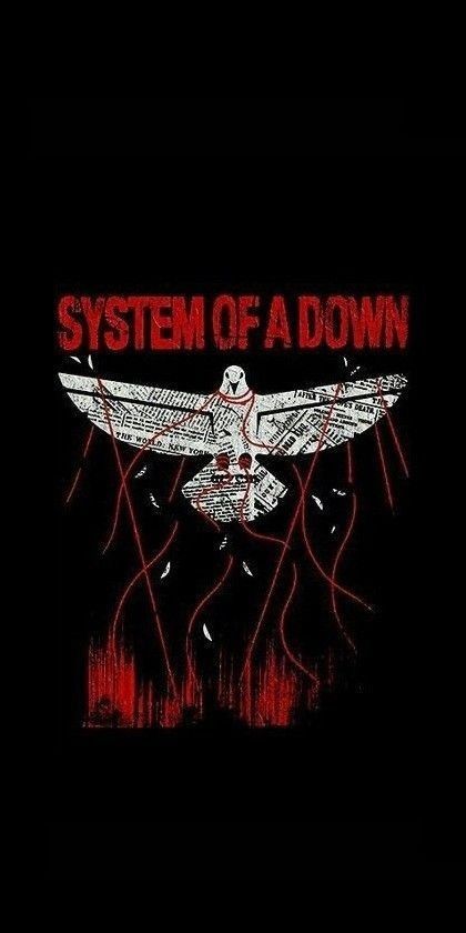 System Of A Down, Cover Art, Bar, Bedroom, Red, White, Black, Art