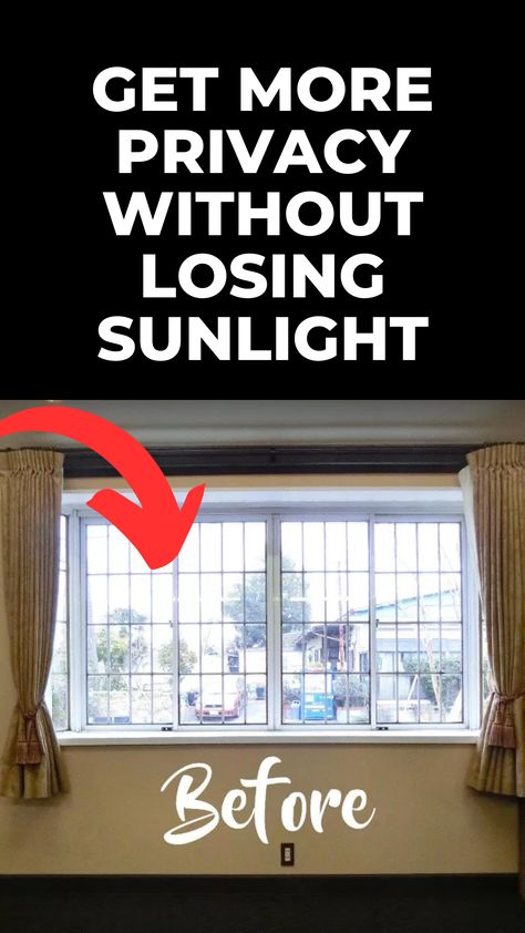 Discover the secrets to achieving ultimate privacy through your windows, while still enjoying the warmth of sunlight. Dive into our comprehensive tutorial and watch as your outdoor spaces transform, keeping you secure without sacrificing natural light. Click now to explore your options! Windows Privacy Ideas, Bottom Half Window Privacy, Window Privacy Ideas Diy, Privacy Window Ideas Diy, Window Privacy Ideas, Room Improvement, Privacy Ideas, Window Well, Privacy Window