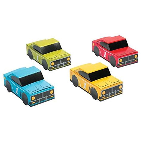 Race Car Treat Boxes - 12 ct * More info could be found at the image url. (This is an affiliate link) Party Favor Bag Ideas, Favor Bag Ideas, Race Car Party Favors, Cars Party Favors, Box Cars, Party Favor Bag, Car Birthday Theme, Race Car Birthday Party, Cars Party