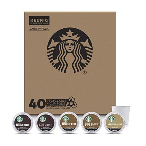 Coffee Pods Packaging, Keurig Pods, Starbucks Flavors, Keurig Coffee Pods, Peets Coffee, Light Roast Coffee, Cinnamon Dolce, Pod Coffee Makers, Coffee Varieties