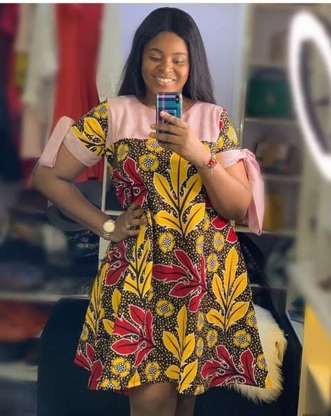 Matanity Gown Ankara, Ankara Agbada Styles For Women, Ankara Short, Fancy Short Dresses, Ankara Short Gown Styles, 2piece Outfits, Casual Work Dresses, African Print Dress Ankara, African Dresses For Kids