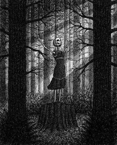 Landis Blair, Blair Art, Memento Mori Art, Stationary Art, Great Works Of Art, Dark Artwork, Forest Art, Wow Art, Small Pictures