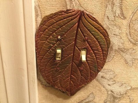 DIY Custom Switch Plates N Outlet Cover From Cement : 4 Steps - Instructables Diy Switch Plate Covers, Toilet Bolt Covers, Rustic Switch Plate Covers, Diy Outlet Covers, Rustic Switch Plates, Painted Outlets, Light Switch Covers Diy, Cement Leaves, Paint Your House