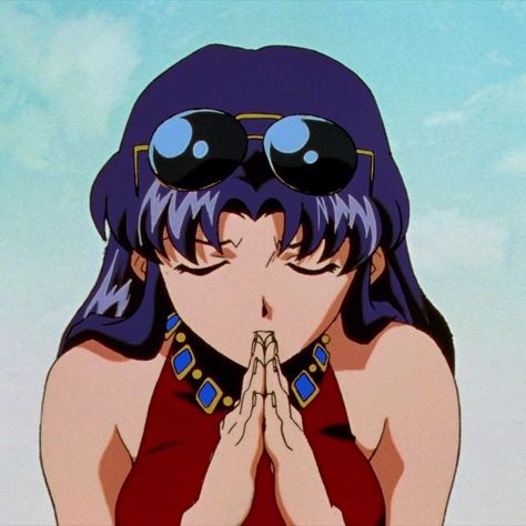 Evangelion, episode 21 Misato Pfp, Anime