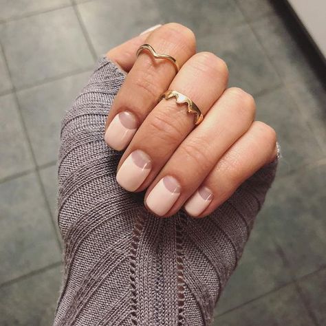 Half Moon Manicure, Half Moon Nails, Moon Manicure, Latest Nail Designs, Moon Nails, Trend Fashion, Nail Polish Colors, Perfect Nails, Nail Trends