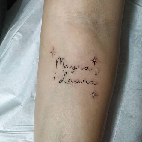 Heart Tattoos With Names, Sparkle Tattoo, Name Tattoo, Name Tattoos, Couple Tattoos, Heart Tattoo, Tattoo Studio, Tattoos And Piercings, Infinity Tattoo