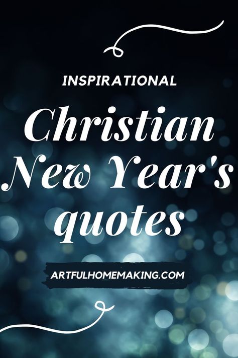 In putting together this collection of new year’s Christian quotes, I wanted to include more than simple happy new year wishes. A religious message that misses out on the true power of God provides no message of hope in a world full of despair and darkness. Instead, I’ve included inspirational Bible verses and quotes from well-known Christian writers and teachers, all focused on new beginnings and the fresh start available through Jesus Christ. New Year Christian Quotes, Inspiring Christian Quotes, New Year Bible Verse, Quotes From The Bible, New Year Wishes Messages, God Provides, New Year Wishes Quotes, Christian Authors, Quotes For Inspiration