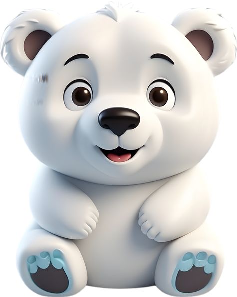 Cartoon Polar Bear, A Cartoon, Free Png, Polar Bear, Royalty, Royalty Free, For Free, Clip Art, Illustrations