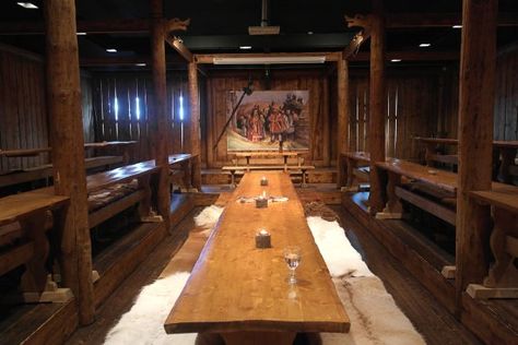 Viking Wedding, Dining Hall, Room Table, Dining Room Table, Trip Advisor, Vikings, Conference Room Table, Dining Room, Restaurant