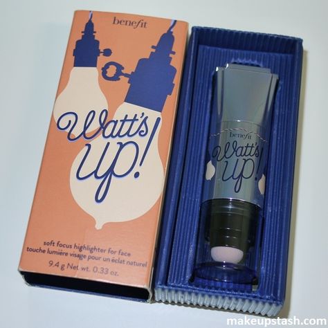 Review | Benefit Watt’s Up! Highlighter For Face, Too Faced Highlighter, Benefit Makeup, Soft Focus, Benefit Cosmetics, Champagne Color, Skin Tone, Highlighter, Your Skin