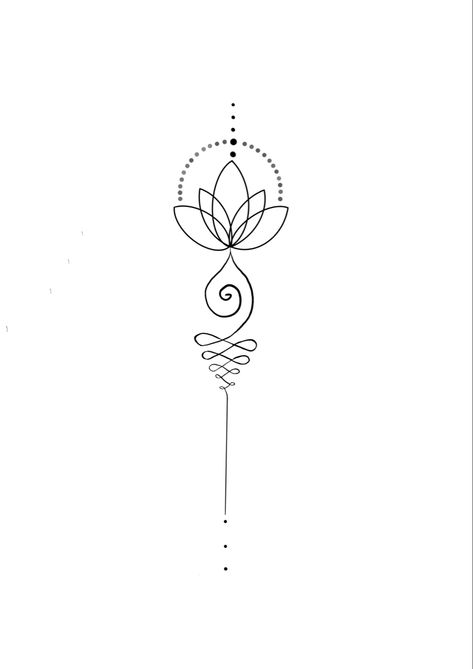 #unalome #lotus #unalomelotus #unalometattoo Unalome Lotus Tattoo, Tattoo Between Breast, Mandala Tattoo Shoulder, Unalome Lotus, Small Lotus Tattoo, Wrist Bracelet Tattoo, Maching Tattoos, Unalome Tattoo, Flower Tattoo Back