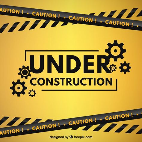 Flat under construction template | Free Vector Construction Website Templates, Under Construction Theme, Under Construction Website, Construction Template, Construction Signs, Flat Design Icons, Wooden Room, Flat Icons Set, Construction Theme