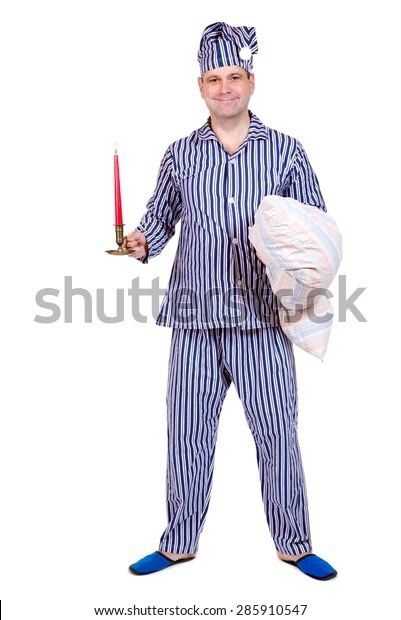 Night Cap, Stock Photography, Pajamas, Walking