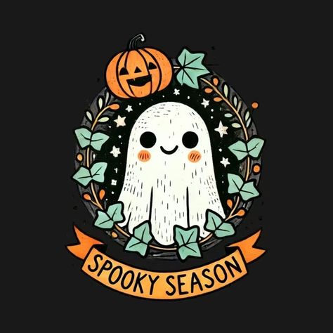 Spooky Season - Spooky Season - T-Shirt | TeePublic Spooky Season Tshirt, Halloween Screen Savers, Spooky Board, Happy Spooky Season, Halloween Juice, Halloween Art Projects, Spooky Things, Fall Designs, Halloween Queen