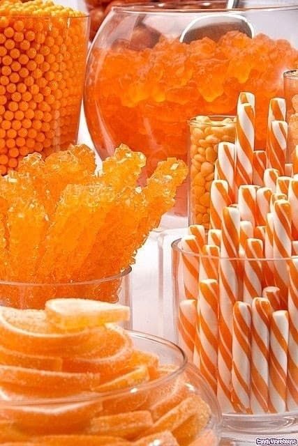 25 Of The Orangey-Ist Orange Things Orange Candy Buffet, Image Zen, Orange Wedding Bouquet, Orange Wedding Colors, Pumpkin Images, Orange Wedding Flowers, Burnt Orange Weddings, Orange Party, Orange Candy