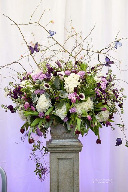 Flower arrangement White Flower Arrangement, Newport Rhode Island Wedding, Urn Arrangements, Raindrops And Roses, White Flower Arrangements, Large Floral Arrangements, Altar Flowers, Large Flower Arrangements, Church Flower Arrangements