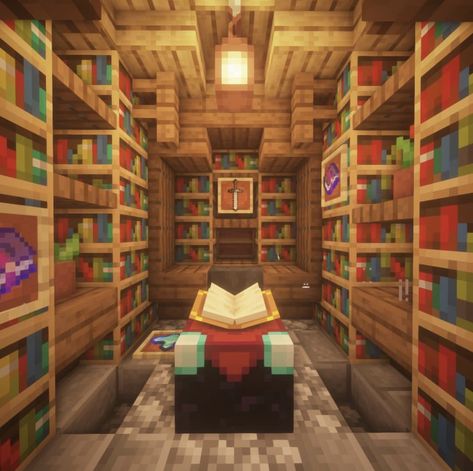 Goldrobin Minecraft, Minecraft Enchantment Room, Potion Room, Minecraft Enchantments, Enchanting Room, Minecraft Decoration, Minecraft Interior, Minecraft Structures, Minecraft Interior Design