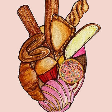 Pan Dulce Tattoo, Human Heart, Heart Stickers, Dark Colors, Human, For Sale, Color, Art