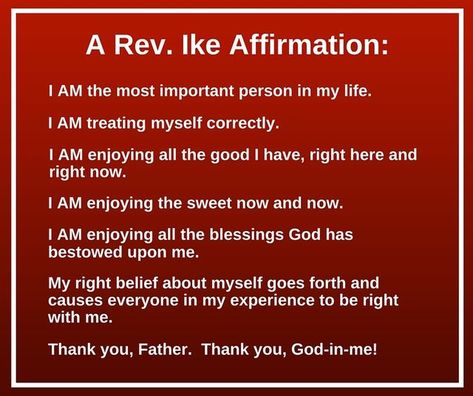 Rev Ike, Inner Me, I Am Affirmations, Manifesting Wealth, Yoga Exercise, Manifestation Quotes, Daily Affirmations, Day Off, Spiritual Quotes