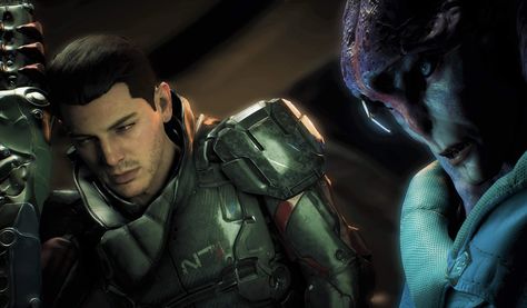 Mass Effect: Andromeda, Jaal Ama Darav, Scott Ryder, ME:A, M/M, Jaal x Scott Mass Effect Andromeda Jaal, Scott Ryder, Mass Effect Andromeda, Mass Effect, Dragon Age, Master Chief, Video Game, Video Games