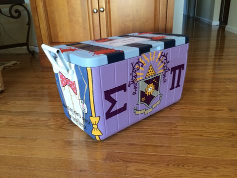 Sigma pi cooler Sigma Pi Cooler, Formal Coolers, Cooler Connection, Greek Crafts, Formal Cooler, Fraternity Coolers, Cooler Ideas, Sigma Pi, Frat Coolers