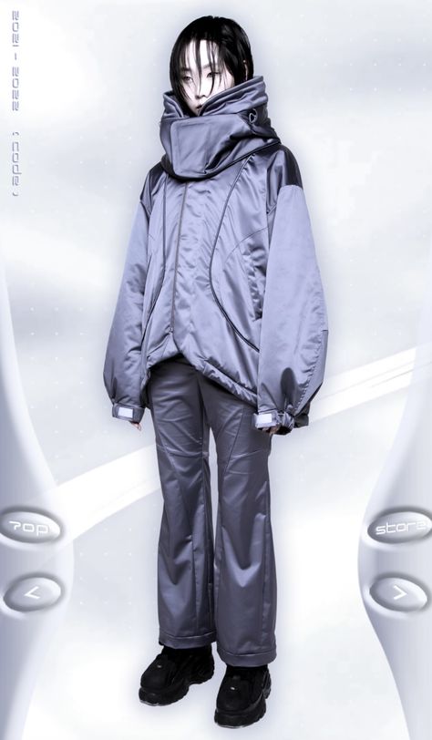 Futuristic Men Outfit, Cybercore Men, Cybercore Jacket, Cybercore Outfits Men, Y2k Cybercore Outfits, Cybercore Fashion, Futuristic Y2k, Punk Street Style, Cybercore Aesthetic