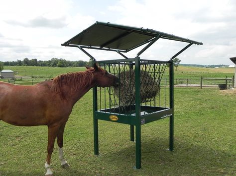 Small Square Bale Hay Feeders for Horses Cow Feeder, Round Bale Feeder, Hay Feeder For Horses, Horse Feeder, Livestock Barn, Horse Hay, Cattle Barn, Horse Barn Ideas Stables, Horse Barn Designs