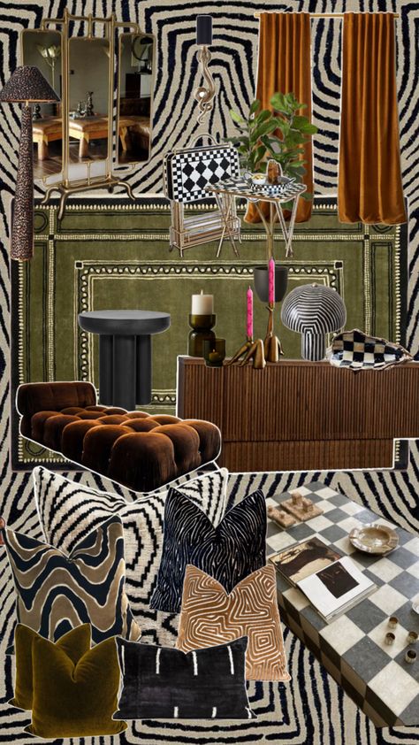 Earth tones. Animal prints. Luxurious textures. Maximalist vibes. Bedroom Maximalist, Moody Maximalist, Animal Bedroom, Animal Prints, Bedroom Inspo, Earth Tones, Animal Print, Bedroom