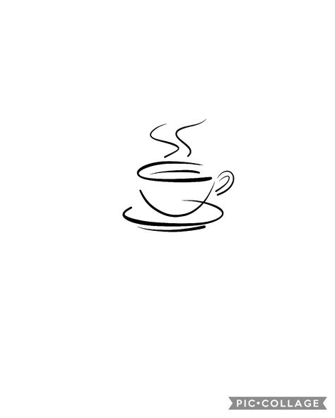 Coffee Tattoo Ideas Minimalist, Coffee Tattoo Minimalist, Coffee Cup Tattoo, Sunrise Tattoo, Tattoo Cafe, Minimal Tattoo Designs, Minimal Tattoo Ideas, Me Highlight Cover Instagram Aesthetic, One Line Tattoo