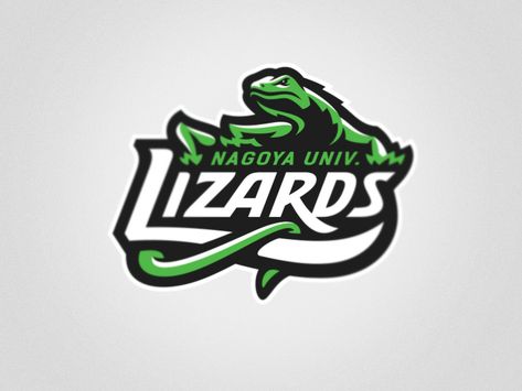 Nagoya Univ. Lizards by Yury Orlov Lizard Logo, Sports Logo Inspiration, Learning Logo, Logo Process, Soccer Logo, Esports Logo, Sports Logo Design, Sports Team Logos, Your Drawing