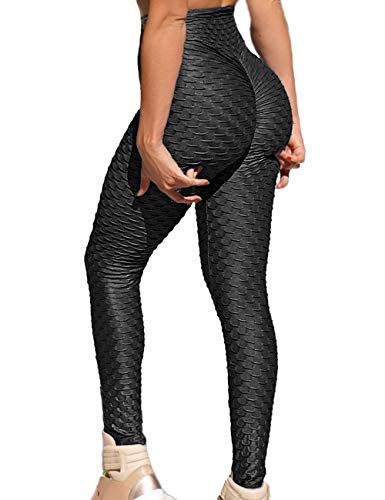 RIOJOY Women Honeycomb Anti Cellulite Waffle Leggings, High Waist Yoga Pants Bubble Textured, Scrunch/Ruched Butt Lif... Dickies Pants Outfits Women, High Waisted Pants Outfit, Textured Leggings, High Waist Yoga Pants, Yoga Pants Outfit, Yoga Pant, Compression Leggings, Running Tights, Cargo Pants Women