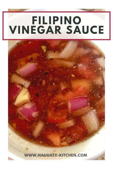 low sodium filipino vinegar sauce Easy Filipino Recipes, Vinegar Sauce, Filipino Dish, Delicious Dips Recipes, Healthy Substitutions, Condiment Recipes, Healthy Dips, Organic Apple Cider, Filipino Dishes