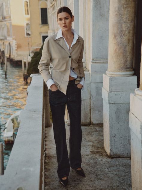 LOOK Massimo Dutti Women, Ethereal Beauty, Leather Blazer, Trouser Suits, Fashion Editor, Massimo Dutti, We Wear, Evening Wear, Modern Woman