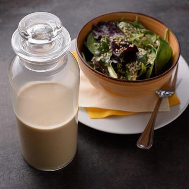 Lemon Tahini Dressing | Perfect Company Wasabi Ginger Sauce, Wasabi Salad Dressing Recipes, Ginger Wasabi Dressing, Wasabi Ginger Dressing, Wasabi Dressing Recipe, Wasabi Salad Dressing, Wasabi Sauce Recipe, Wasabi Salad, Wasabi Dressing