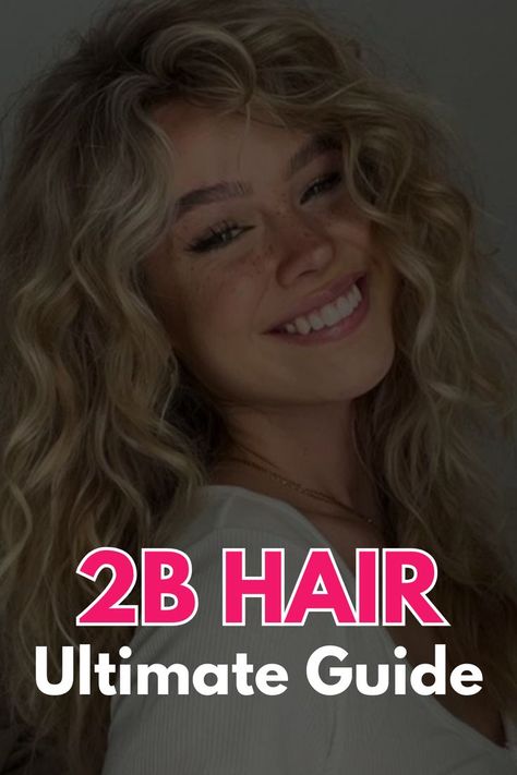 Hair Products For 2b Hair, 2b Curls, Type 2b Hair, Wavy Hair 2b, Type 2 Hair, 2b Hair, Wavy Hair Care, Curly Hair Beauty, Routine Tips