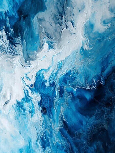 Photo un gros plan d'une peinture en ble... | Premium Photo #Freepik #photo #peinture-a-eau #peinture-bleue #liquide-bleu #art-fluide Moodboard Blue, Blue Vibe, Photo Bleu, Blue Core, Bleu Pastel, Dessin Adorable, Dreamy Art, Beach Print, Design Graphique