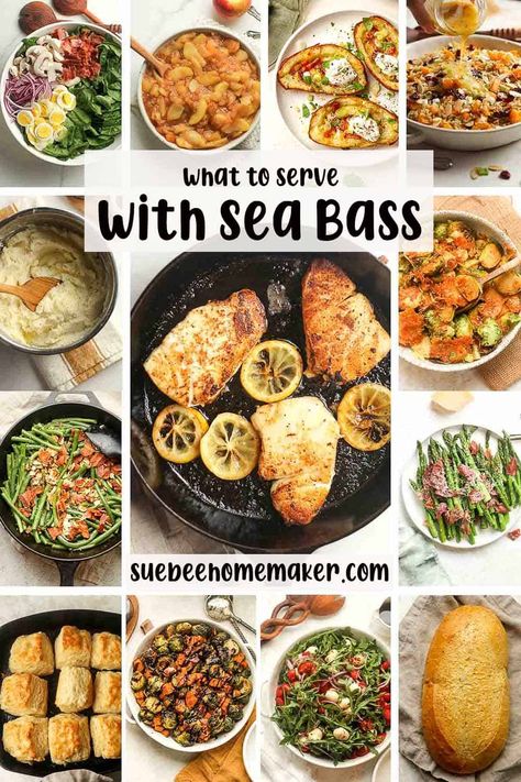 Chilean Sea Bass Side Dishes, Sea Bass Fillet Recipes, Great Sides, Baked Teriyaki Salmon, Sea Bass Recipes, Pescetarian Recipes, Mediterranean Diet Meal Plan, Main Course Dishes, Fish Dinner