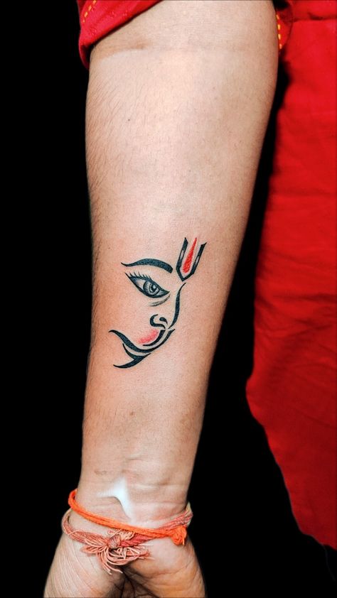 Hanuman Face Tattoo, Side Face Tattoo, Hanuman Tattoo, Chinese Symbol Tattoos, Side Face, Band Tattoo Designs, God Tattoos, Shiva Tattoo, Tattoo Women