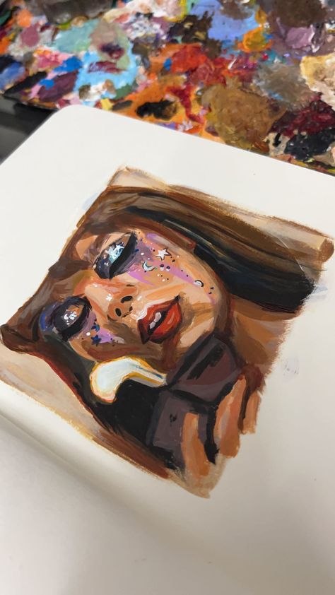 Sketchbook Ideas Taylor Swift, Watercolor Art Taylor Swift, Taylor Swift Acrylic Painting, Taylor Swift Aesthetic Painting, Taylor Swift Inspired Paintings, Taylor Swift Watercolor, Midnights Album Cover, Taylor Swift Painting Ideas, Taylor Swift House