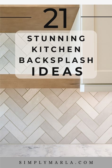 HEY EVERYONE! CHECK OUT 21 STUNNING KITCHEN BACKSPLASH IDEAS FOR YOU ALL! TRANSFORM YOUR KITCHEN WITH SOME UPGRADED BEAUTIFUL BACKSPLASH! WE HOPE YOU LOVE THIS POST! #WITHDARKCABINETS #WHITECABINETS #OAKCABINETS #BROWNCABINETS #GREYCABINETS #WOODCABINETS #PEELANDSTICK #BLUE #FARMHOUSE Grey Kitchen Cabinets Backsplash Ideas, Kitchen Neutral Backsplash Ideas, Kitchen Backsplash Ideas Maple Cabinets, Kitchen Backsplash With Countertop Lip, Backsplash With Walnut Cabinets, Mixing Tiles In Kitchen, Kitchen Backsplash Ideas With White Cabinets Wood Countertops, Backsplash To The Ceiling Kitchen, Oak Cabinet Backsplash Ideas