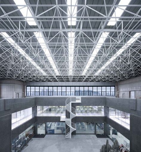 Factory Building Design, Warehouse Office Design, Industry Architecture, Group Fashion, Factory Interior, Factory Architecture, Modern Factory, Warehouse Design, Factory Building