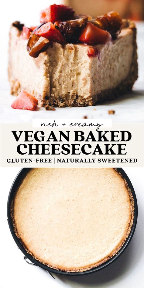 Dairy Free Cheesecake Recipe, Eggless Cheesecake, Free From Recipes, Egg Free Baking, Dairy Free Cheesecake, Coconut Baking, Cheesecake Vegan, Vegan Cheesecake Recipe, Vegan Food Ideas