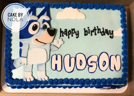 Bluey Birthday Sheet Cake Ideas, Bluey Sheet Cake, Cake Ideas For Boys, Bluey Birthday Cake, Sheet Cake Ideas, Birthday Sheet Cake, Cakes Decorated, Cars Cake, Bluey Party