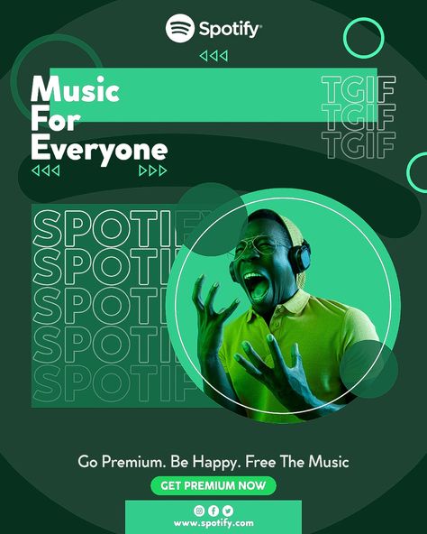 Spotify Ads, Ad Poster, Social Media Ads, Tgif, Social Media, Media, Music